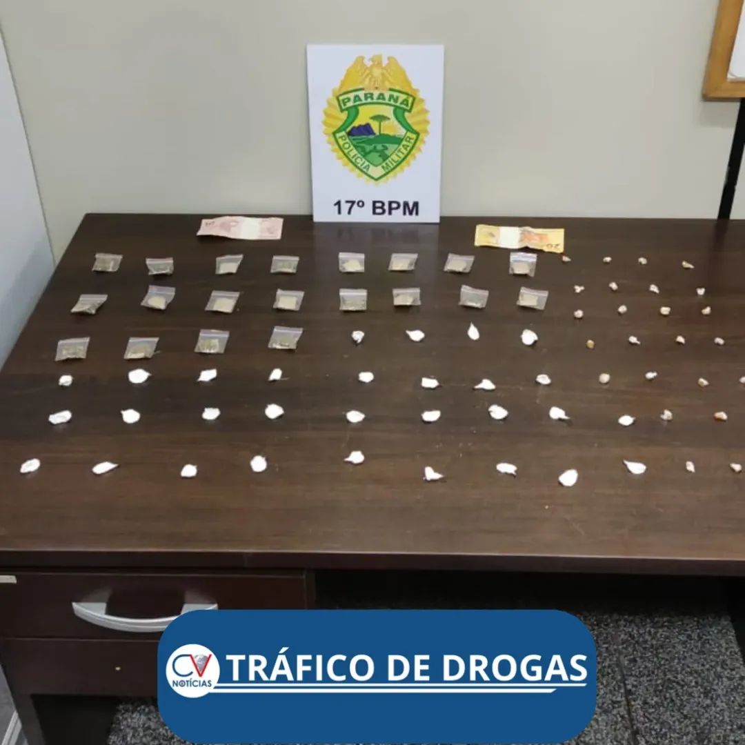 Maior é preso e menor apreendido por tráfico de drogas em Bateias município de Campo Largo