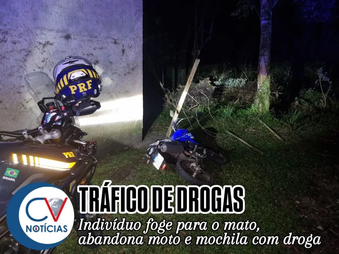 PRF apreende mais de 18 quilos de drogas após perseguição na BR-277, em Balsa Nova(PR)