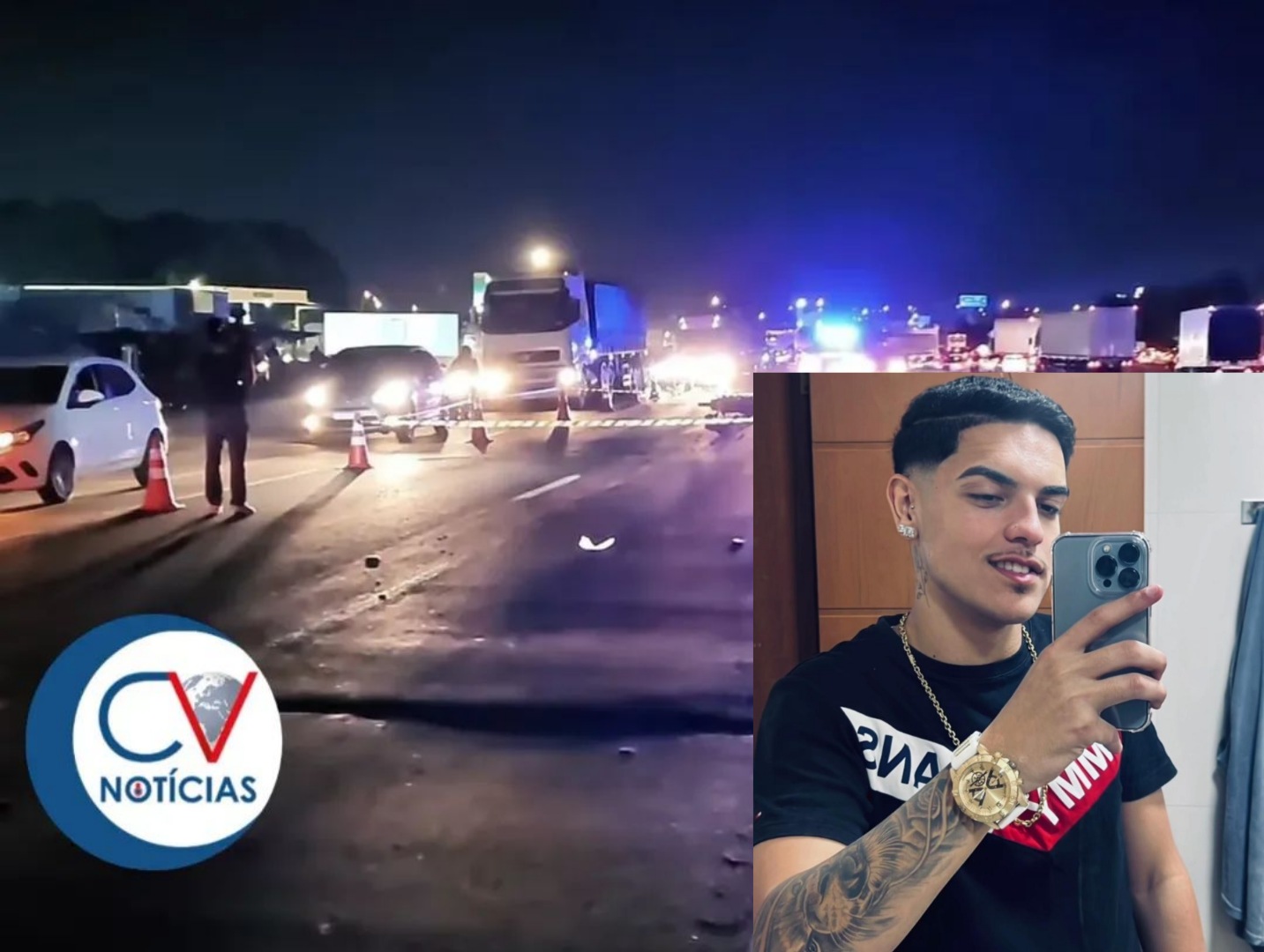 Garupa de moto envolvido em acidente no Contorno Sul morre sete dias após colisão
