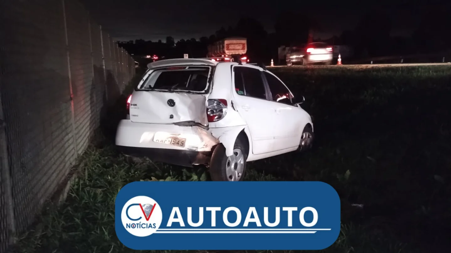 Colisão traseira na BR-277 em Campo Largo deixa mulher ferida