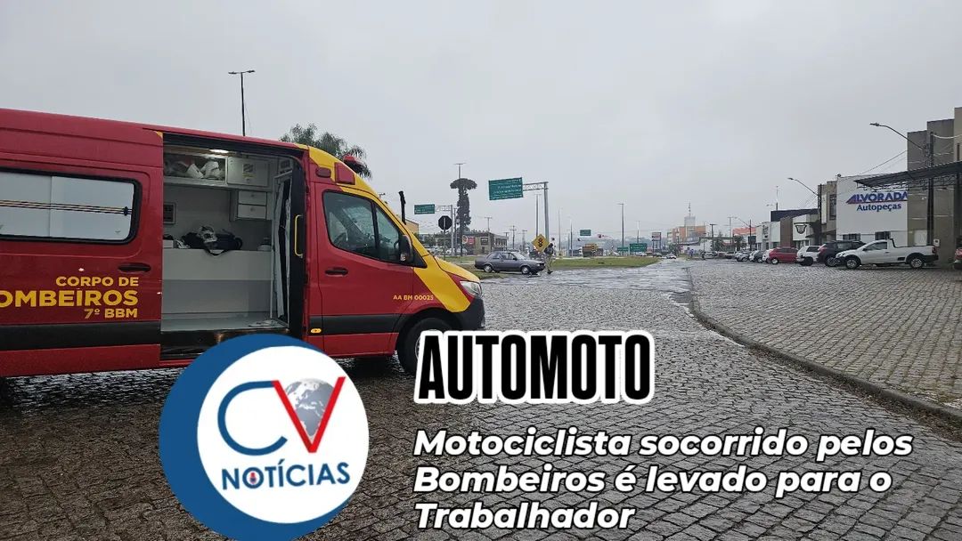 Motociclista fica ferido em colisão com carro na região do Ouro Verde, em Campo Largo