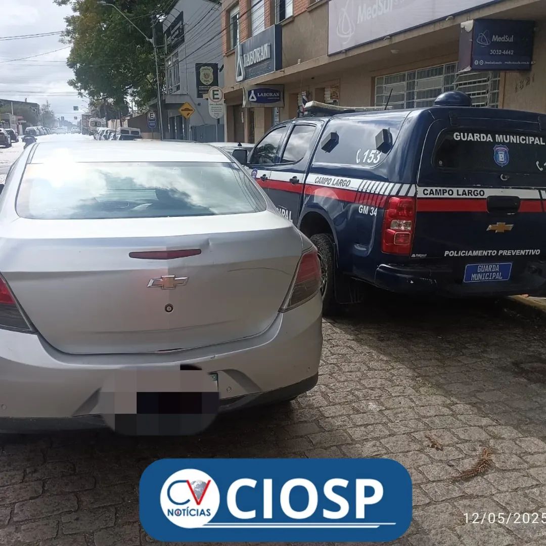 Veículo clonado é apreendido e condutor é preso por receptação em Campo Largo