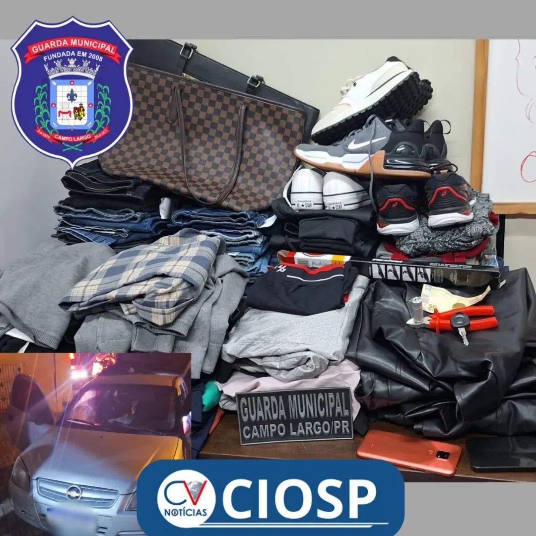 Guarda Municipal de Campo Largo prende dupla com Mandados de Prisão após perseguição de 15 km