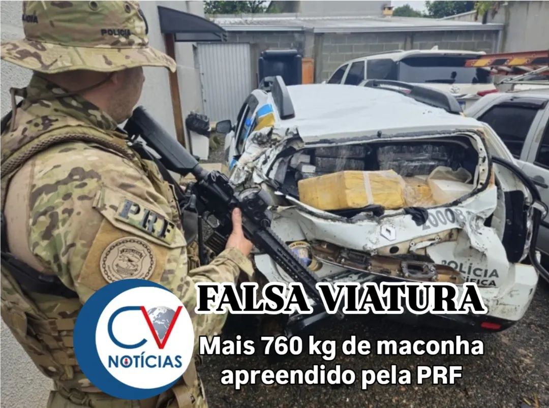 PRF apreende falsa viatura policial na BR-277, na Serra de São Luiz do Purunã em Balsa Nova (PR)