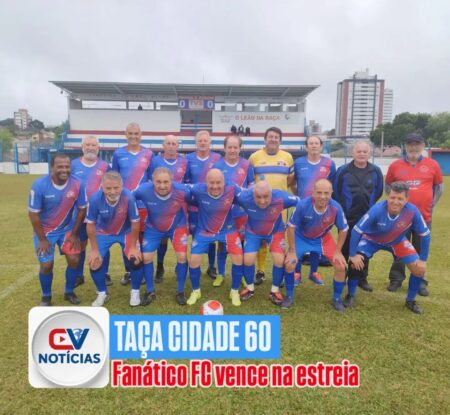 Fanático estreia com vitória na 1ª Taça Cidade de Campo Largo 60+