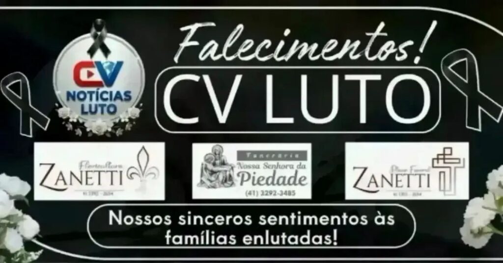 Falecimentos de 31/08 a 06/09