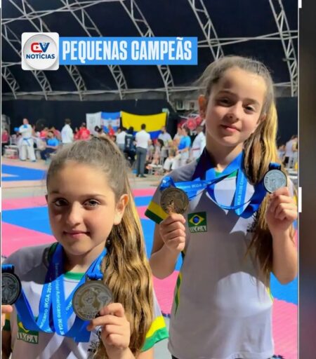 Pequenas atletas Campolar-guenses são campeãs no Pan-Americano de Karatê na Colômbia