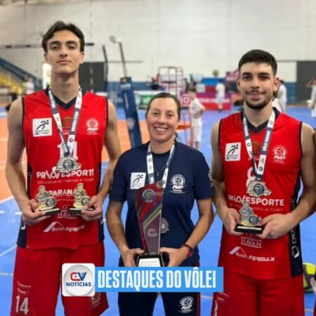 Atletas de Campo Largo brilham no Estadual de Vôlei Sub-16 e conquistam premiações individuais