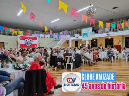 Clube da Amizade comemora 45 anos de história com jantar dançante e reencontro de gerações em Campo Largo